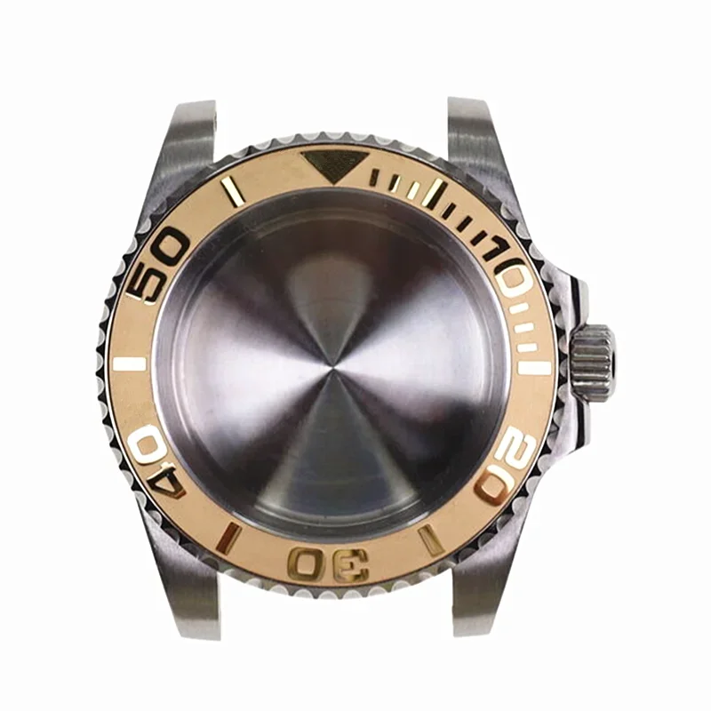 Custom Yacht Design 40mm 20 ATM Sapphire Ceramic Bezel 316L Diver Diving Dive Watch Case Stainless Steel