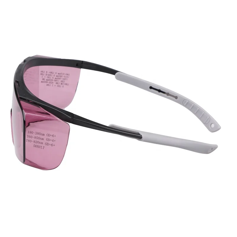 High Quality Fit Over Laser Safety Glasses 808nm Infrared IR YAG Laser Safety Goggles OD6+