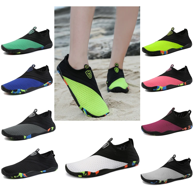 Приморский течению реки Каякинг крик быстросохнущая Босиком Бег Пешие прогулки Рыбалка плавание для тренажёрного зала фитнеса занятий спортом пляжные Водонепроницаемая пляжная обувь