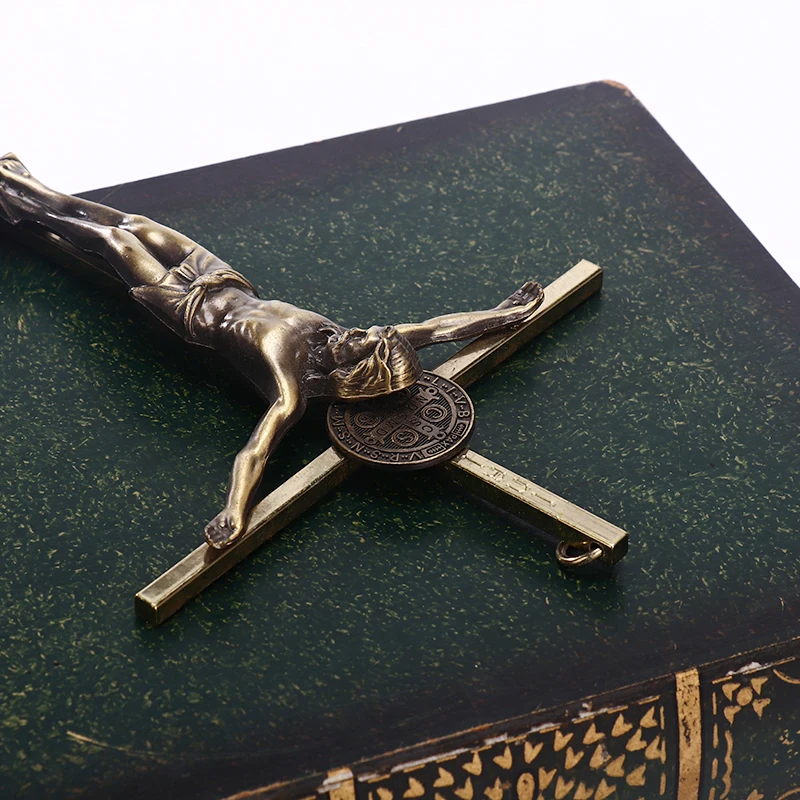 Jesus cross wall decor religious wall hangings metal Christ crucifix