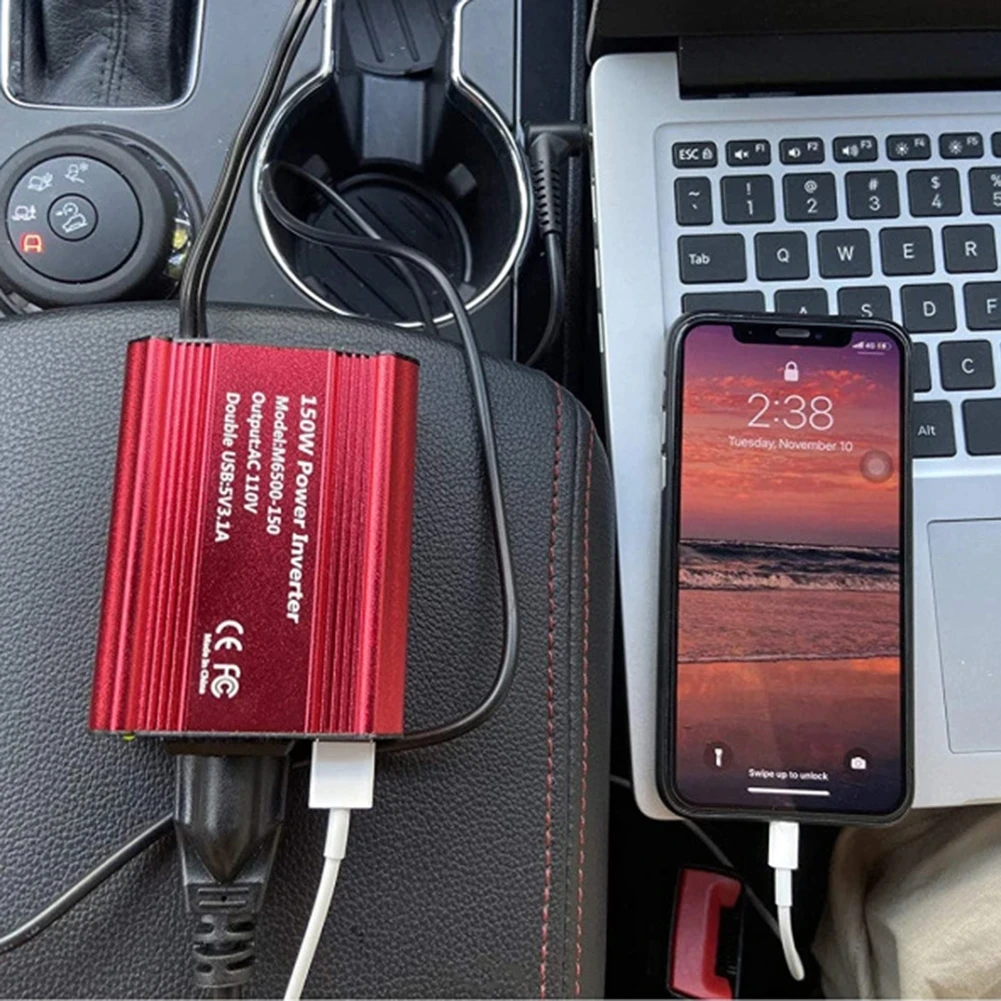 DC 12V to 220V AC 300W DC to AC Power Converter Automatic Transformer With EU Socket Dual USB Car Adapter Dropsh Car Inverter