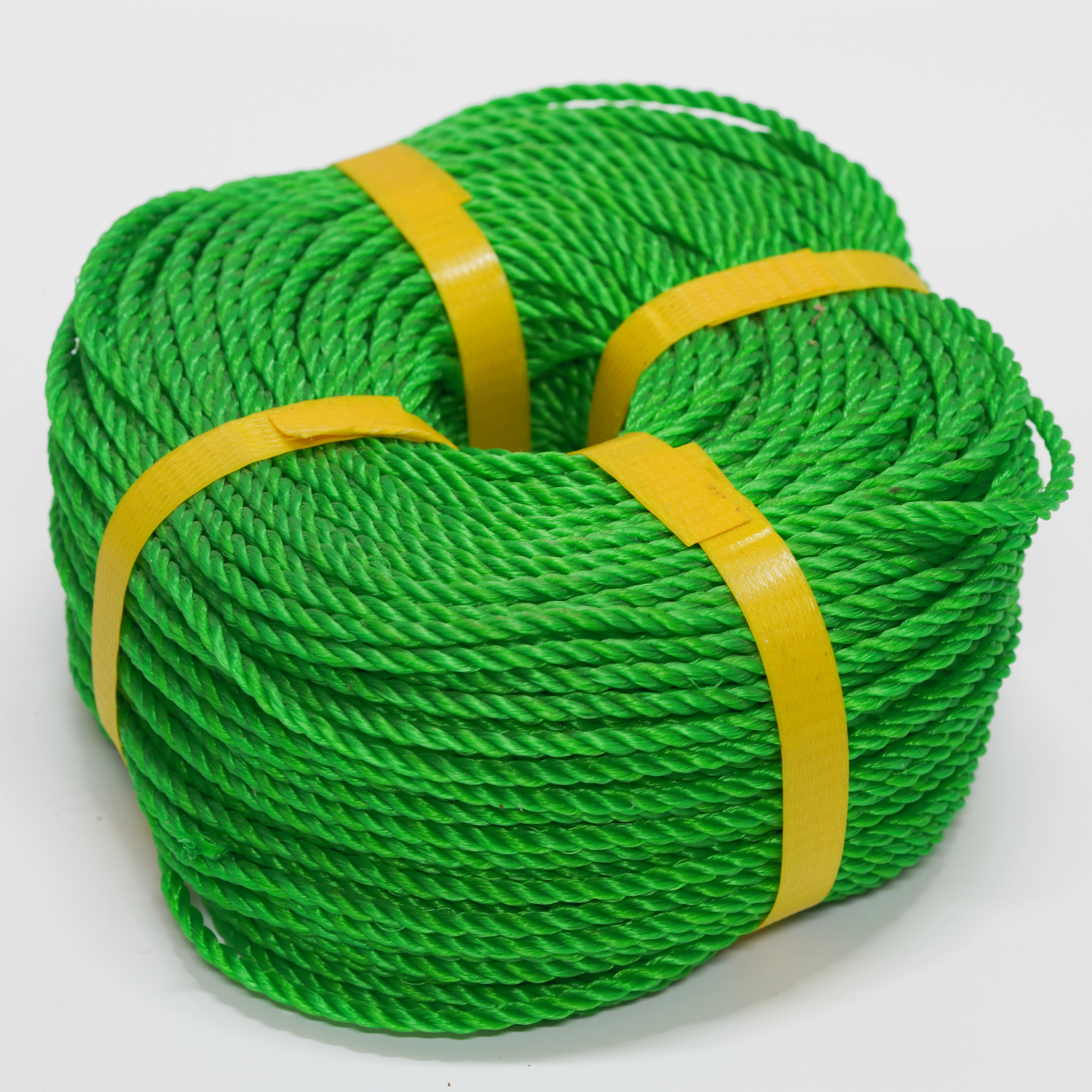 high quality 3 strand HDPE polyethylene polypropylene packing rope pe twine rope