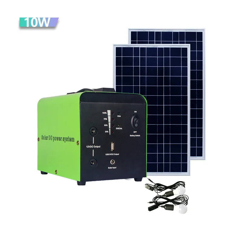 Solar Panel Generators Efficient PWM Charge Mode 12V 7AH 10W Solar Portable Power Generator