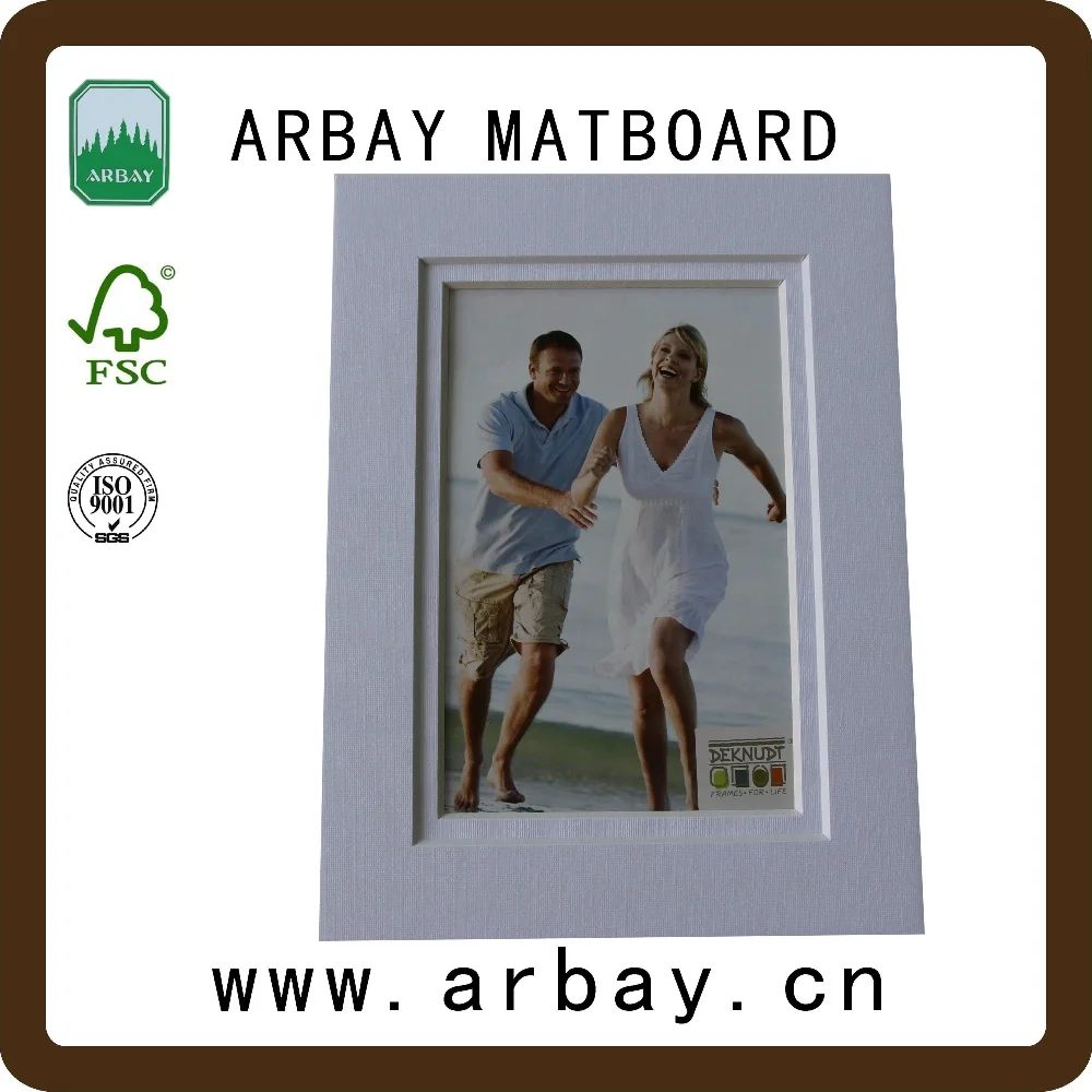 Acid free uncut and pre-cut multi opening paper frame mat for picture digital photo frame