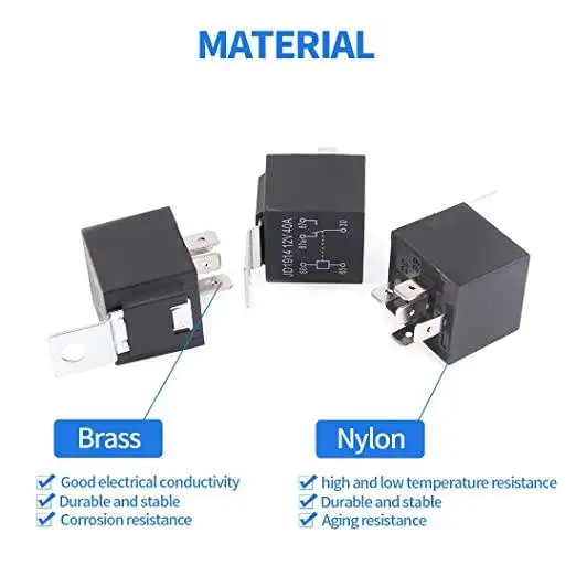 Car 12v 24v 40A Relay harness 5 Pin DC Waterproof Automobile Relay socket