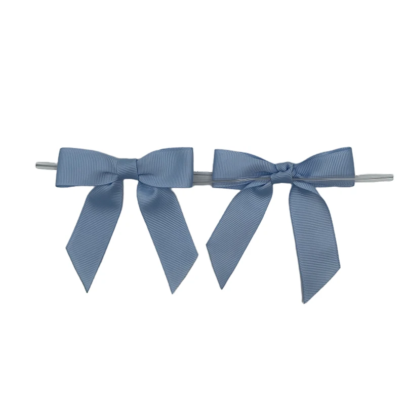 Wholesale Custom Pre-Made Grosgrain Ribbon Gift Bow for Cookie Candy Chocolate Wrapping Decoration