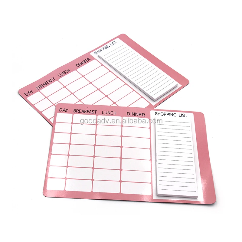 Custom Colorful Margine A5 Daily Writing Lined Tablets Memo Pad To Do List Notepad with Giant Magnet