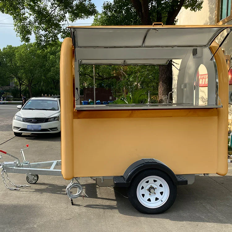 big windows Fast food kiosk /hamburgers food truck / Mobile Food Carts For Sale