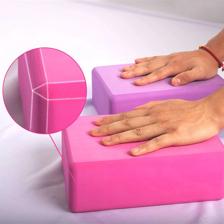 SMARTFIT Hot sales Light Weight High-Density EVA Yoga Brick  Non-Slip  Foam Block Customized Logo And Colourful Yoga Brick