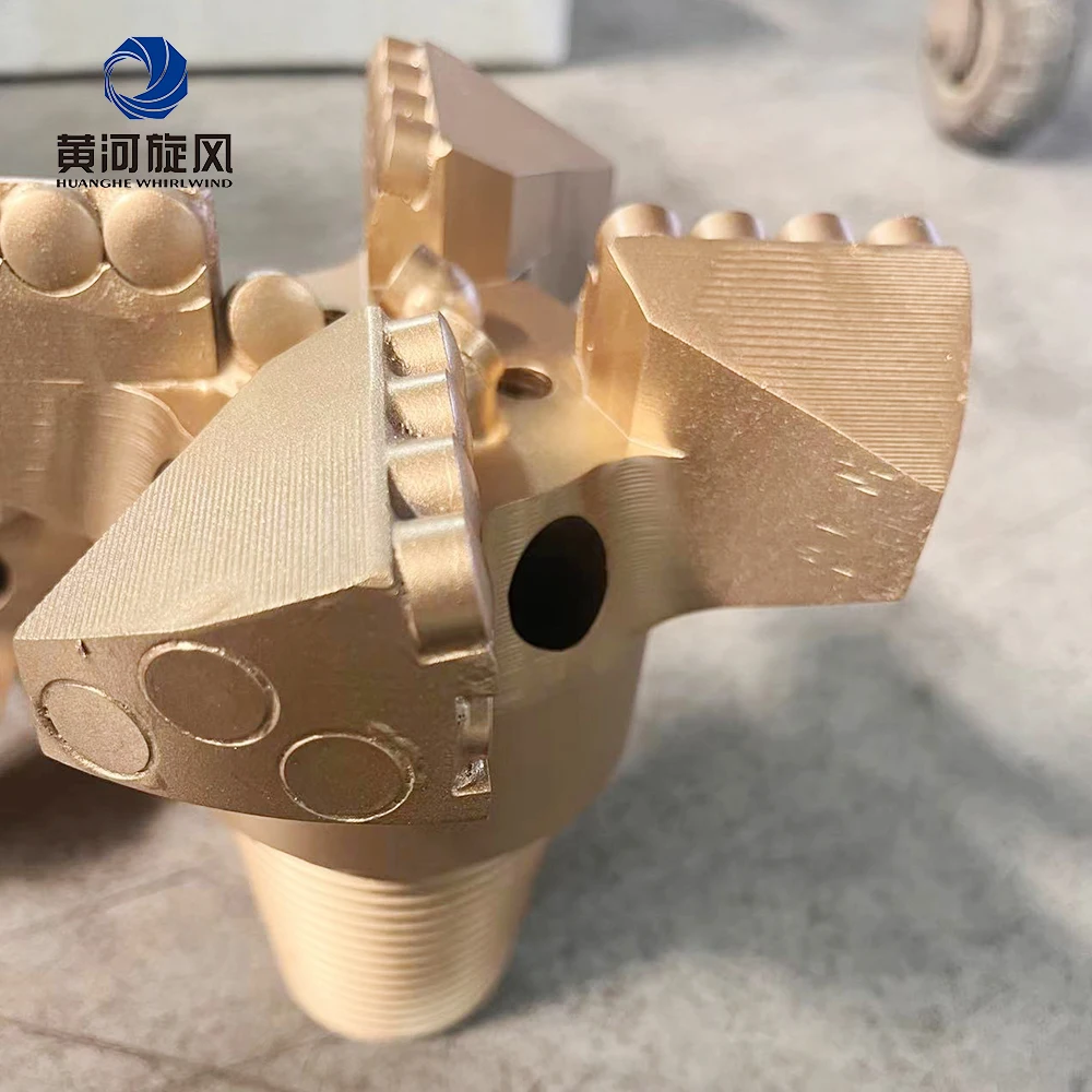 165mm HHWW PDC Concave 4 Wings Drill Bit PDC Gauge Protection Drilling Tools Hard Rock Water Well Drilling
