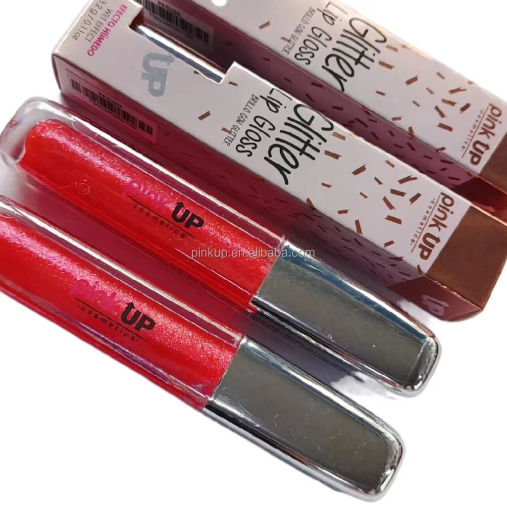 Pink UP Non Stick  Pigment  24 hours Glitter Shimmer Pigment Shiny  lipstick MakeUp Matte lip gloss