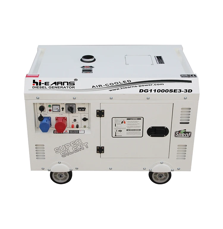 DG11000SE3 50HZ 60HZ 110V 220V 230V 380V 400V Equal Power silent type 10KVA 8KW 25kva silent diesel generator