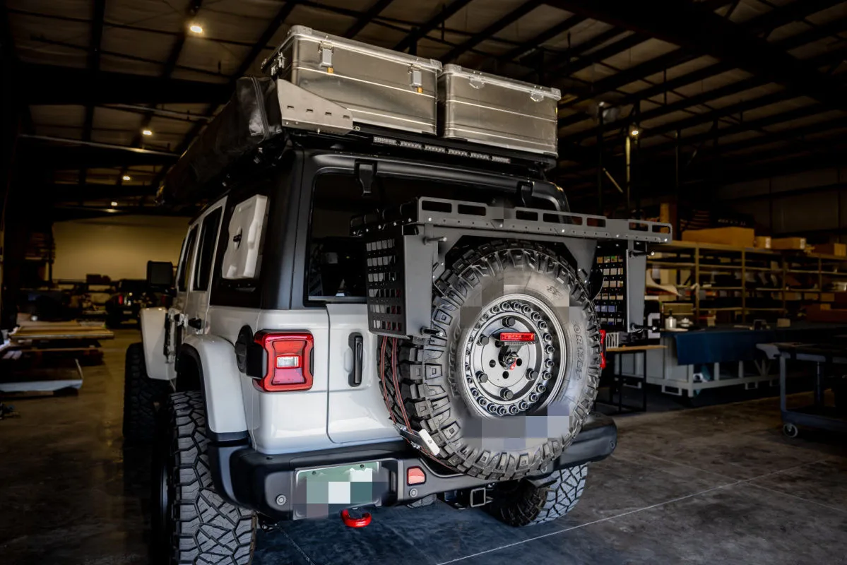 Внедорожник Spedking 4x4 автомобильные аксессуары Стальная Задняя запасная шина универсальная корзина для Jeep WRANGLER