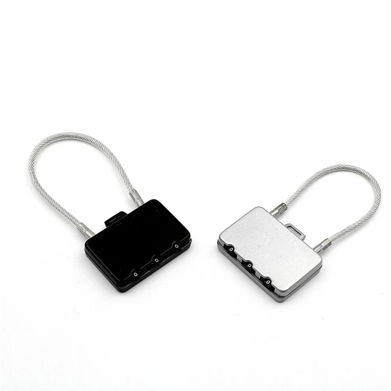 Travel Small Safety Password High Quality Digit Combination Best Buy 3 Digital Padlock Security Safety Luggage Cable Padlock 31g (62326152183)