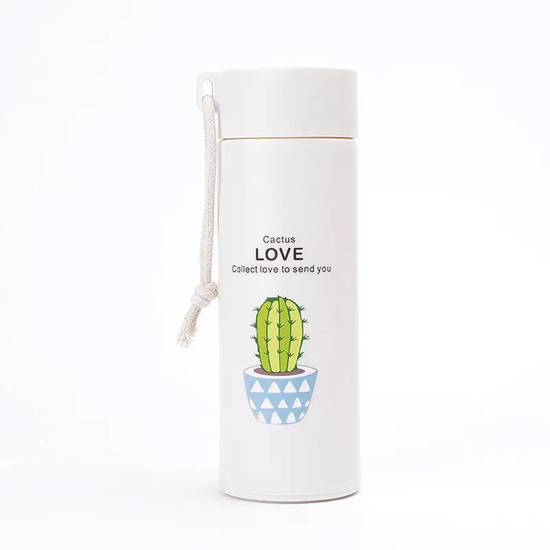 Succulent water cup, thickened double-layer cartoon glass cup, opening small gift event, advertising cup, printed logo wholesale