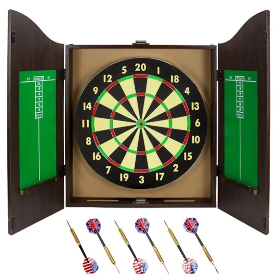 High quality professional dartboard cabinet entertainment wooden dartboard