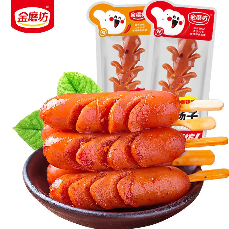 Wholesale Instant Hot Dogs Casual Snacks Mini Ham Sausage Meat Snacks Flowering bratwurst 20g