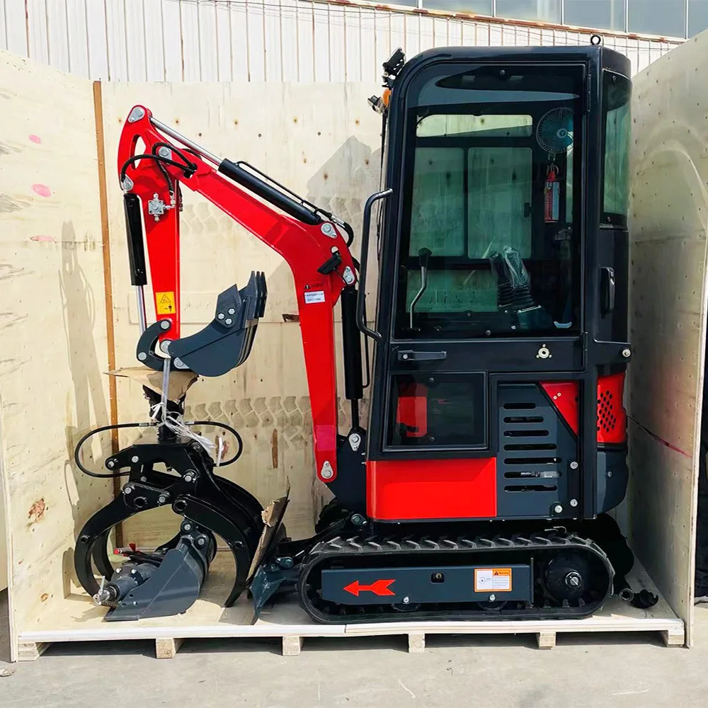 Free Shipping! Mini Excavator EPA Engine 2Ton Crawler Micro Digger 1 ton 1.8ton Hydraulic Farm Small Excavator For Sale