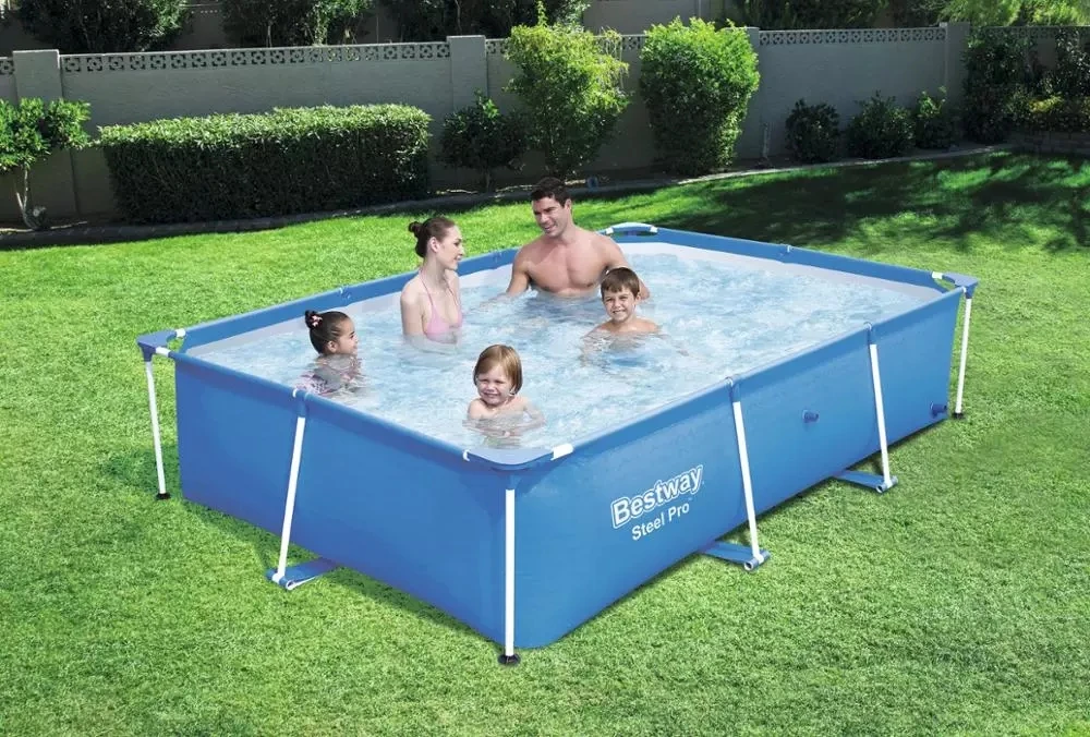 Large over ground metal frame swimming pool inflatable Water Tank steel pool for homes