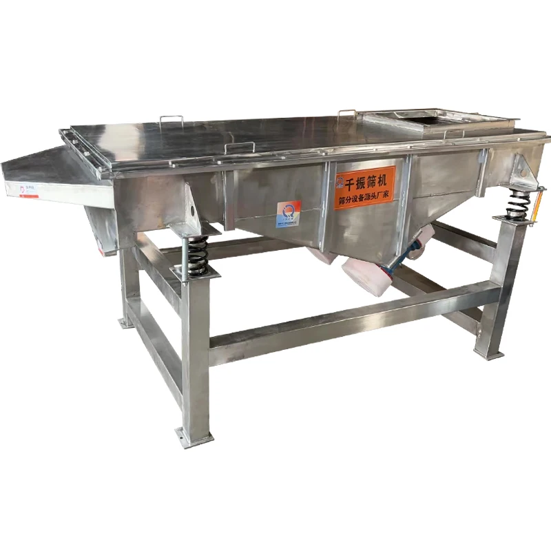 Industrial Vibrating Sifter 515 Mesh Linear Vibrating Screen Sieving Machine for wood chips