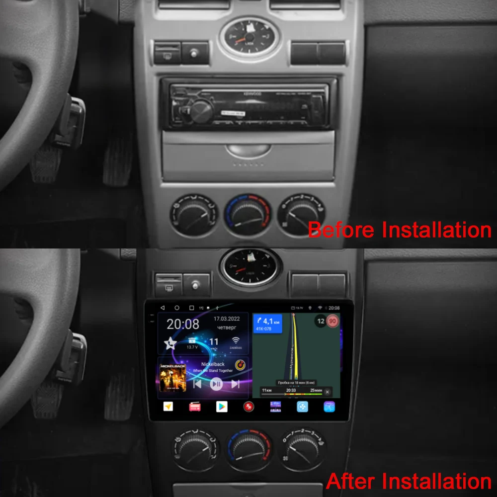 Penhui Android Car DVD  Player for LADA Priora I 1 2007 - 2013 Radio GPS Navigation Audio Video CarPlay DSP  Multimedia 2