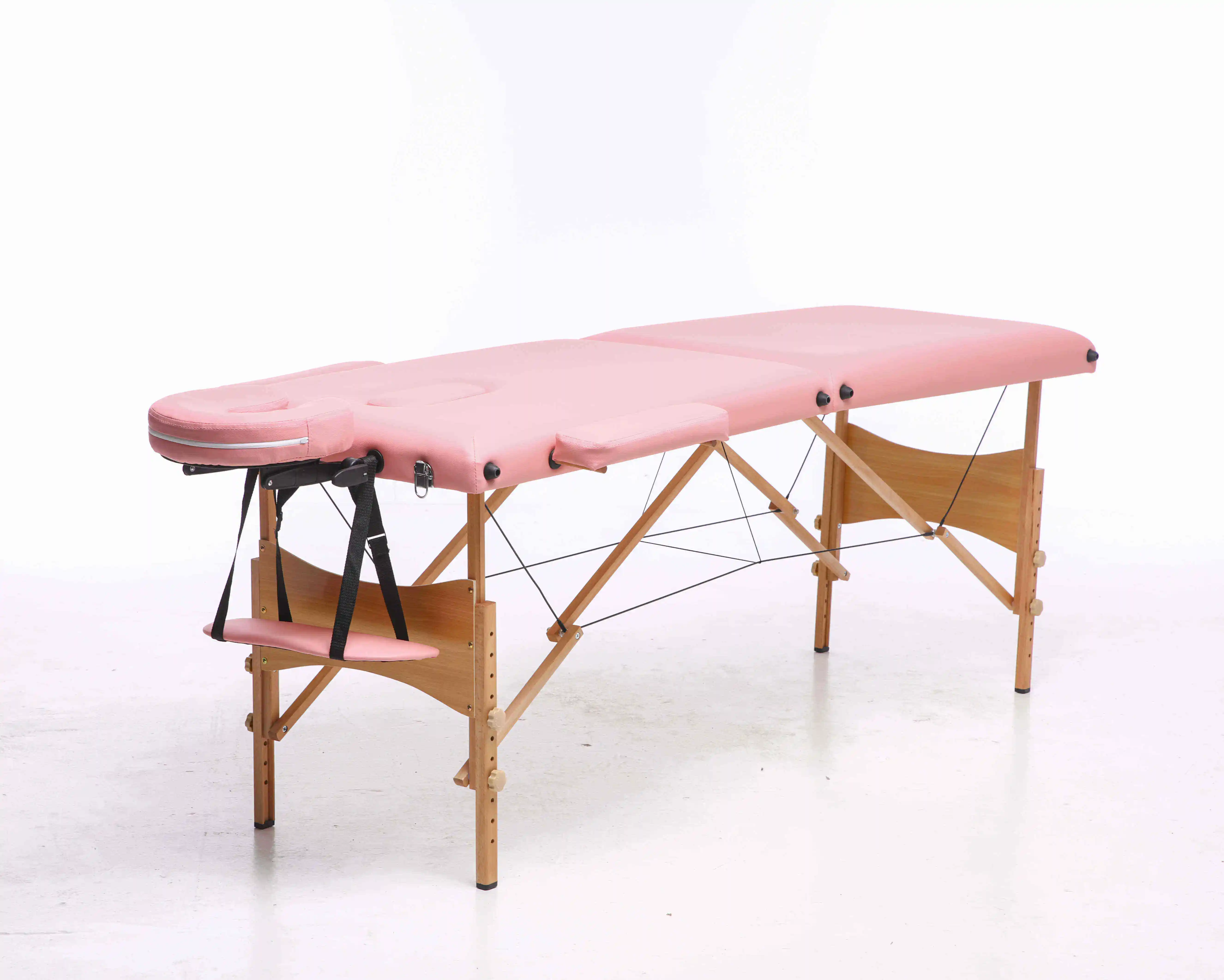 Factory Wholesale Cheap Portable Massage Table Foldable Wooden Thai Massage Table Beds For Full Body Massage