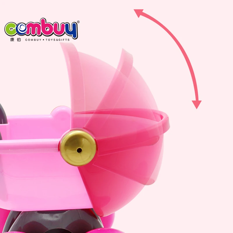 Infant pretend play game toilet walking baby doll trolley toy