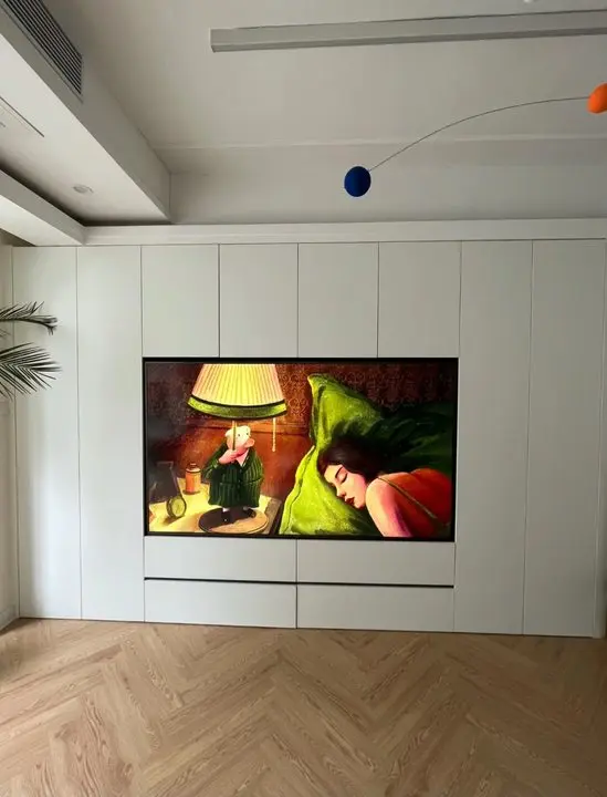 TV cabinet unit wall panel customized modern design for living room bedroom decoration tv cabinet wall