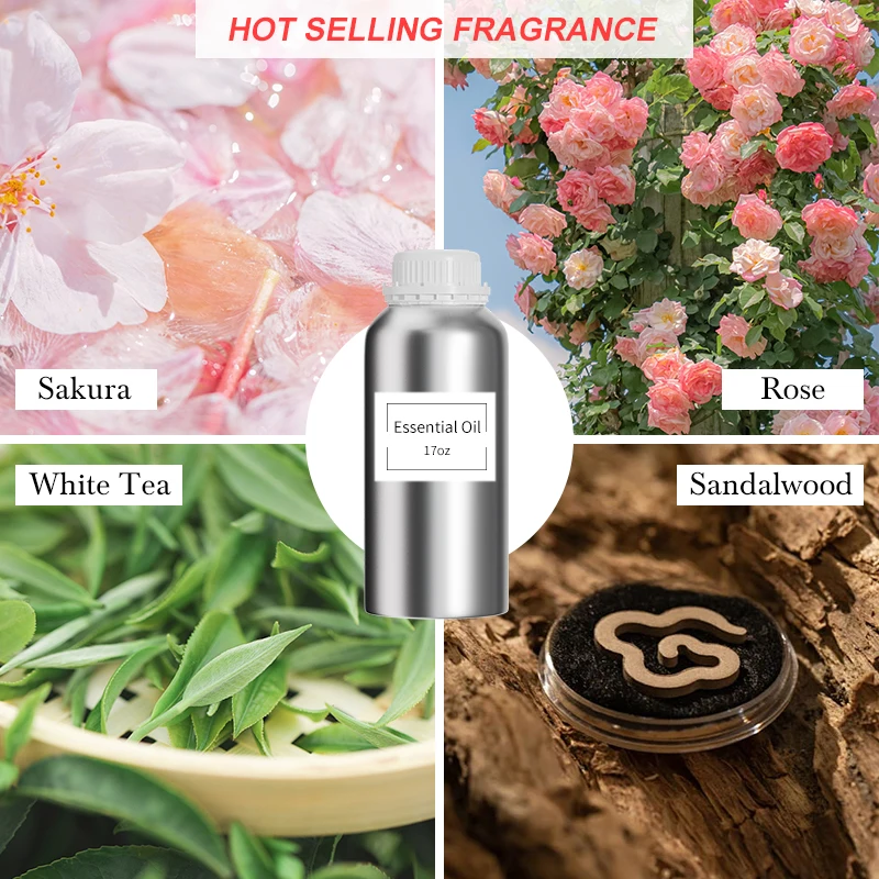 High Quality Water Soluble Essential Oil Aromatherapy Perfume Rose Vanilla Scent Moisturizing Nourishing Diffuser Humidifier
