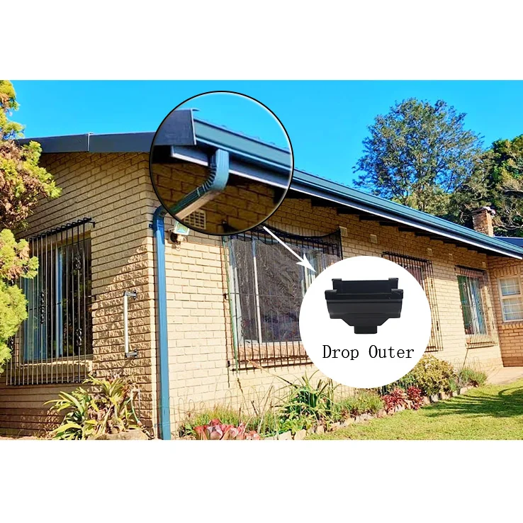 Черная капля наружный дренажный бункер для дождевой воды виллы