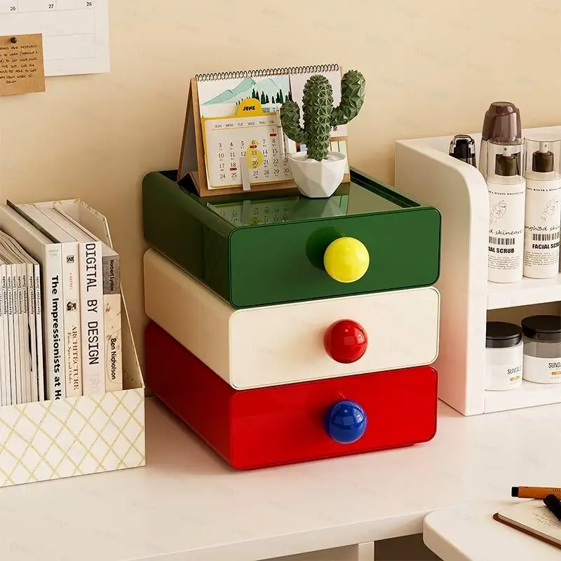 Dopamine Storage Box Stackable Multi-Layer Large Capacity Rack Drawer-Type Desktop