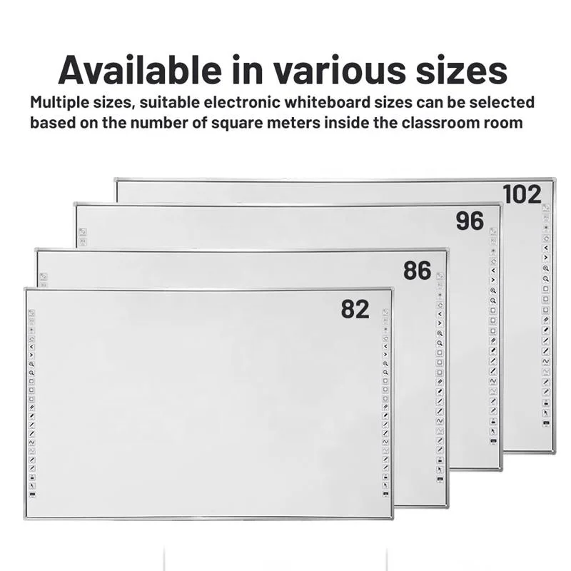 YCLTOUCH 102 Inch Smart Board USB Interactive Whiteboard Digital Whiteboard Digital Blackboard Smart Blackboard for School Uhd