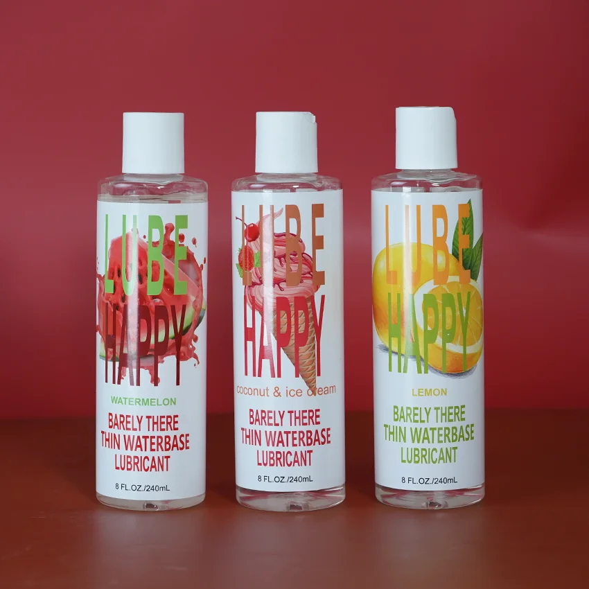 High end Private LOGO label Silicon Lube Silicone Based Fruit  Lubricant Luxury personal lubricant oil Sexual gel