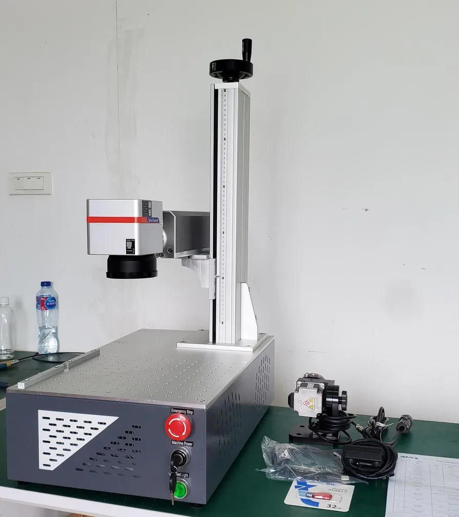 CE Germany 20W New Model Folded Type Mini Fashion Jewelers Fiber Laser Marking Machine Cheap Price