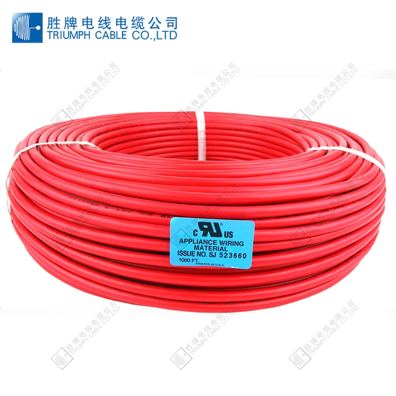 Триумф кабель соединительный провод UL1015 луженая медь 16awg 18awg 20awg