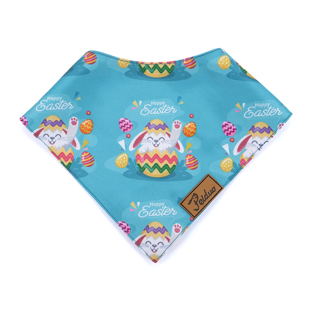 wholesale pet V cut  triangle polyester printed customized scarf dog bandana and headband dog bandana and scrunchie
