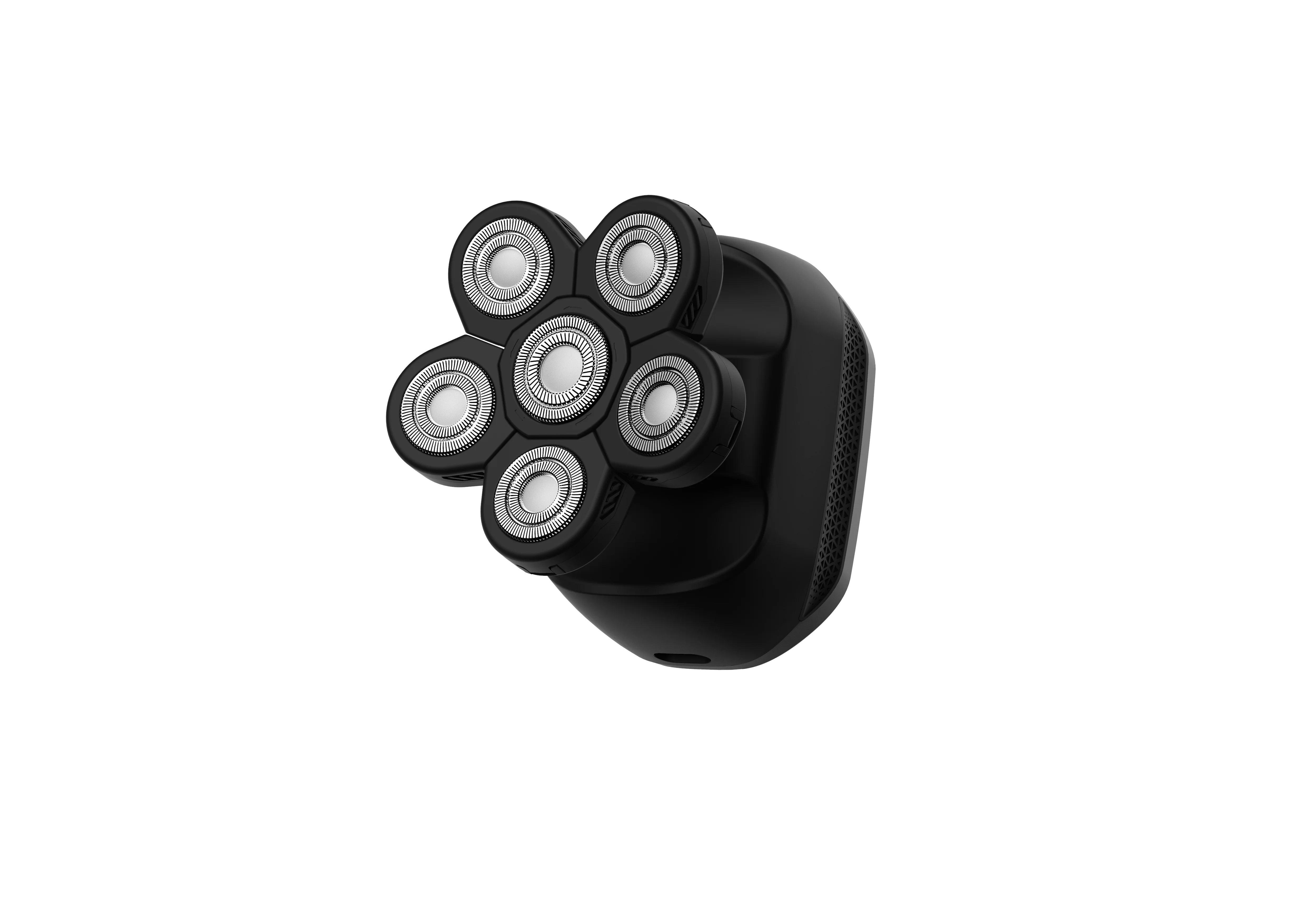 RUNWE New RS2025 Electric Shavers Hair Cutting Machine Beard Trimmer LED Bald Head Shaver with 6 Stainless Steel Blades for Men