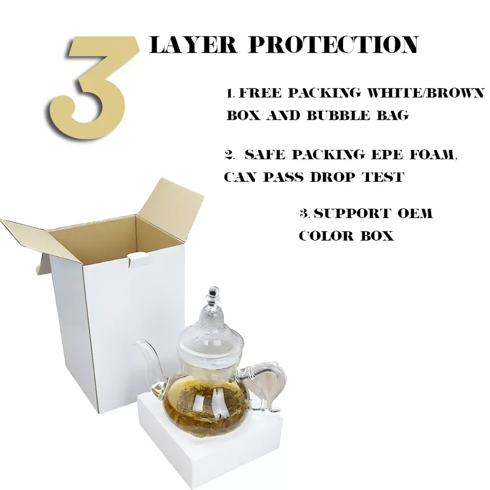 Wholesale handmade glass moroccan teapot