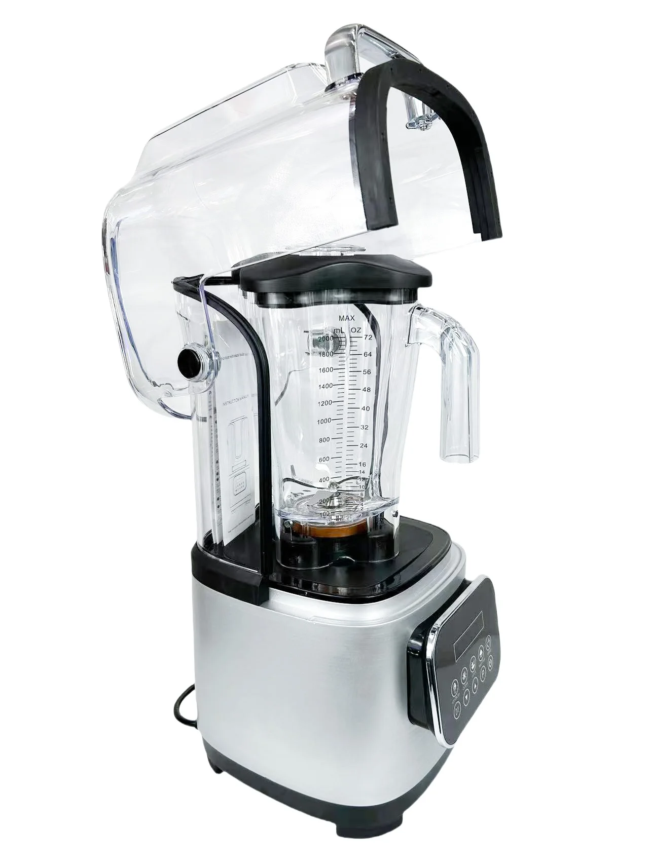 Soundproof shield professional chopper blender low noises mixer smoothie blender  Heavy duty  machine commercial blender