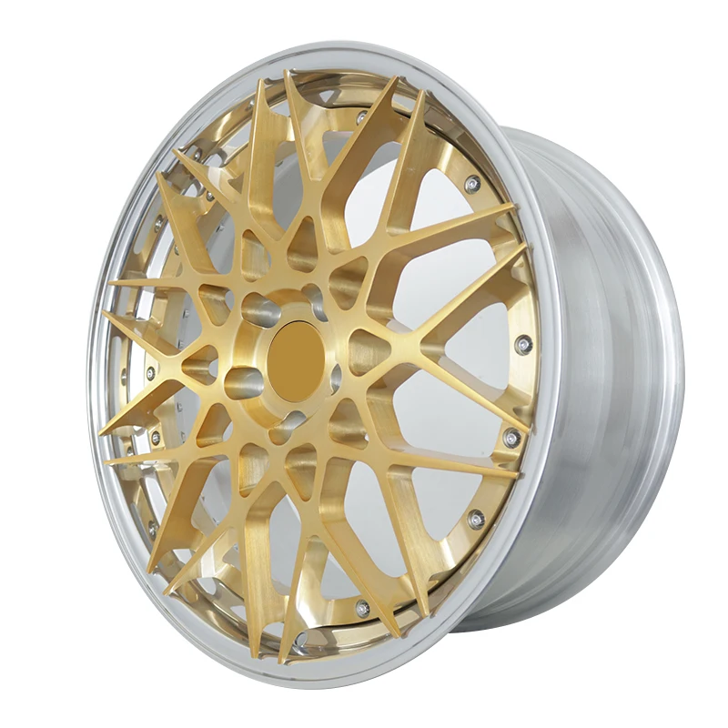 TRO 6061-T6 5x112 5x114.3 5x120 Car Wheel Manufacturer 18 19 20 21 22 Inch Spoked Wholesale Forged Wheels Rims