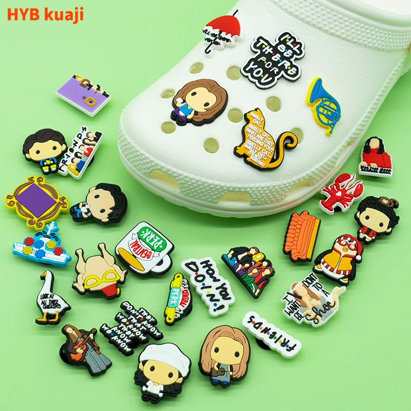 2024 Anime Friend Cute Movie Friend Cartoon New Custom Designer Pvc Decoration Personalisation Design Regular Custom Shoe Charms