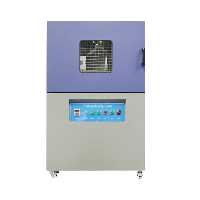 Laboratory Battery Safety Testing Equipment Battery Burning Tester Machine for Battery Flame Resistance Test