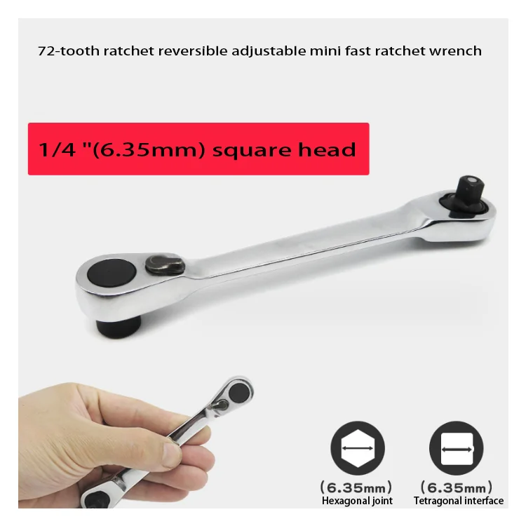 Mini Ratchet Socket Wrench Screwdriver Hex Torque Wrench