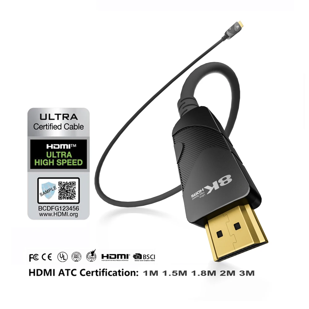 Широко используемые аксессуары и запчасти HDMI-кабель 8k 2 1 3 м позолоченный порт 48 Гбит/с 8K 60 Гц