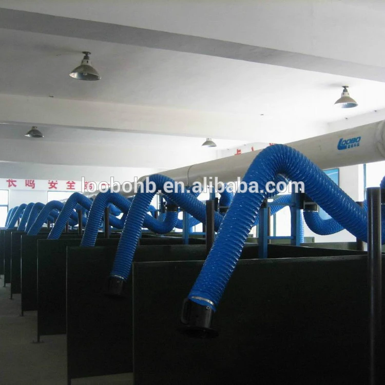 Flexible fume extraction arm/welding suction arm for dust collection system
