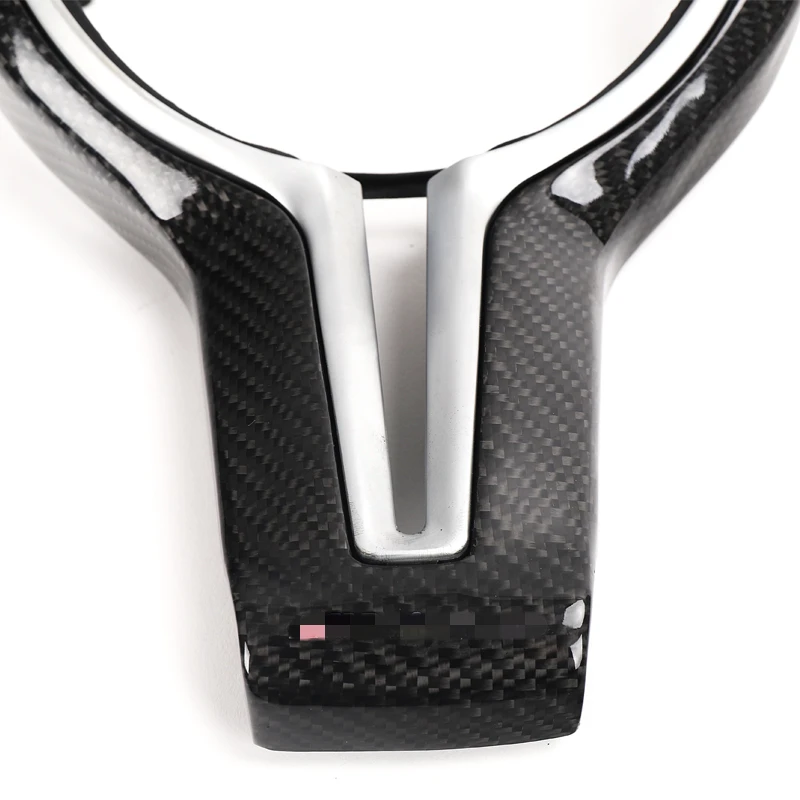 For BMW M2 F87 M3 F80 M4 F82 M8 F10 M6 F12 Carbon Fiber Interiors Steering Wheel Inner Trim Cover F87 F80 F82 F10 Car interior