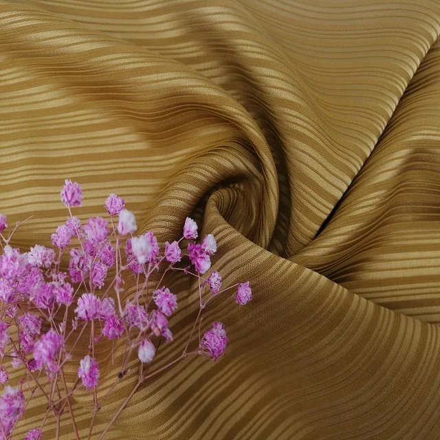 NEW FASHION  100% POLYESTER STRIPE SATIN WOVEN FABRIC