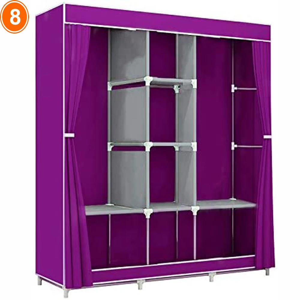 Fabric wardrobe cabinet furniture bedroom clothes storage closet