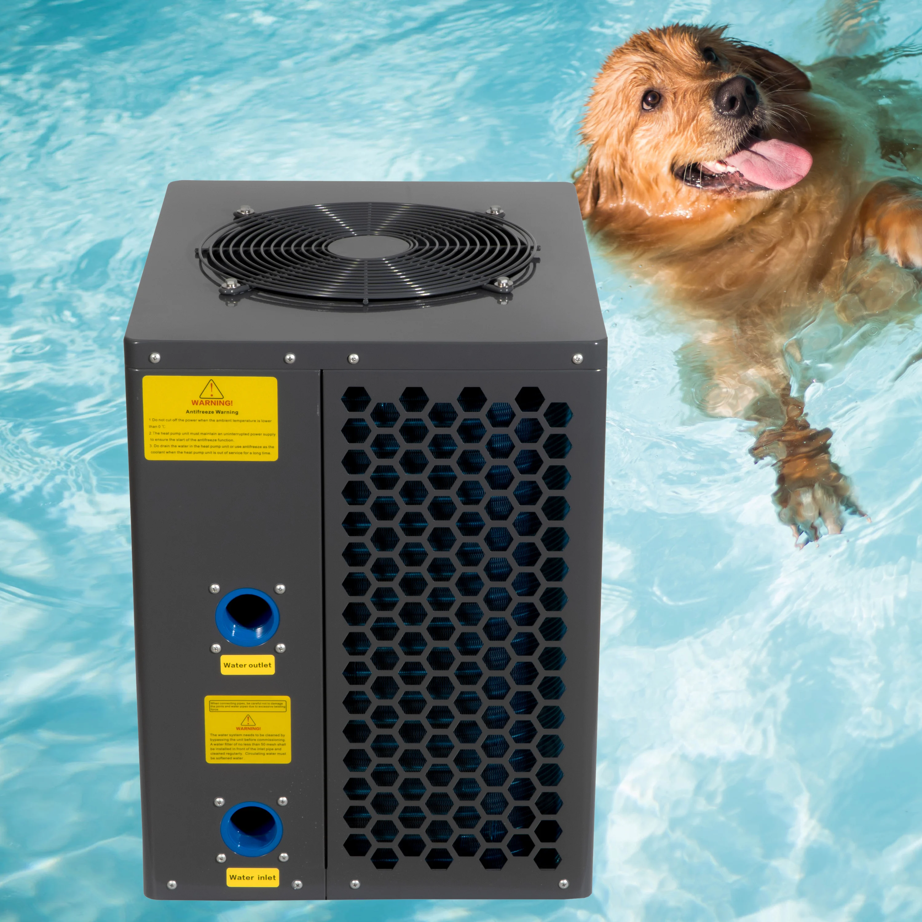 Greatpool TOP 12147-72166BTU курортный отель бассейн коммерческий промышленный воздух-вода тепловой насос для нагрева охлаждающей воды