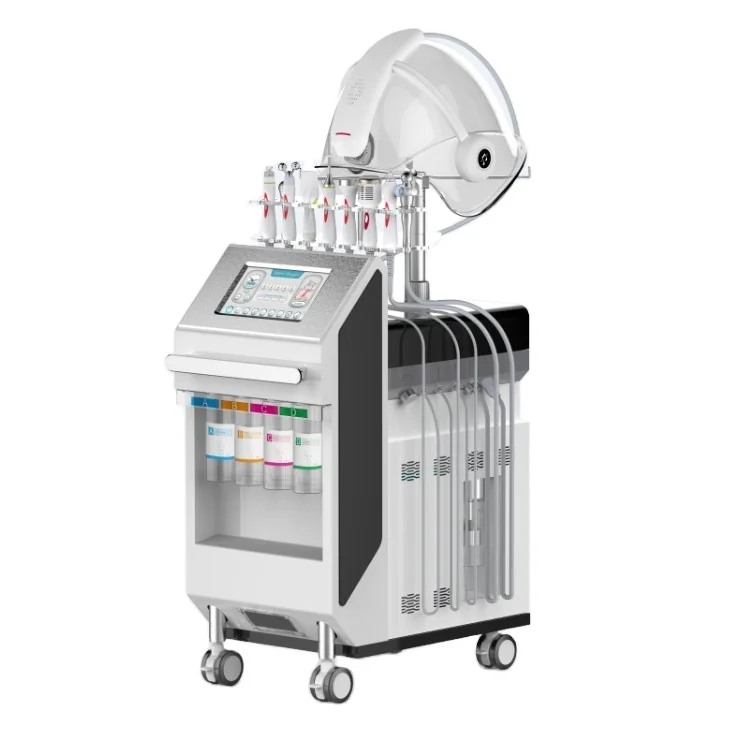 2023 10 In 1 high end hydra dermabrasion machine facial deep cleansing oxygen jet facials Machine with micro current massage